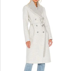 Soia & Kyo Anya Wool Coat in Silverash (Size S)